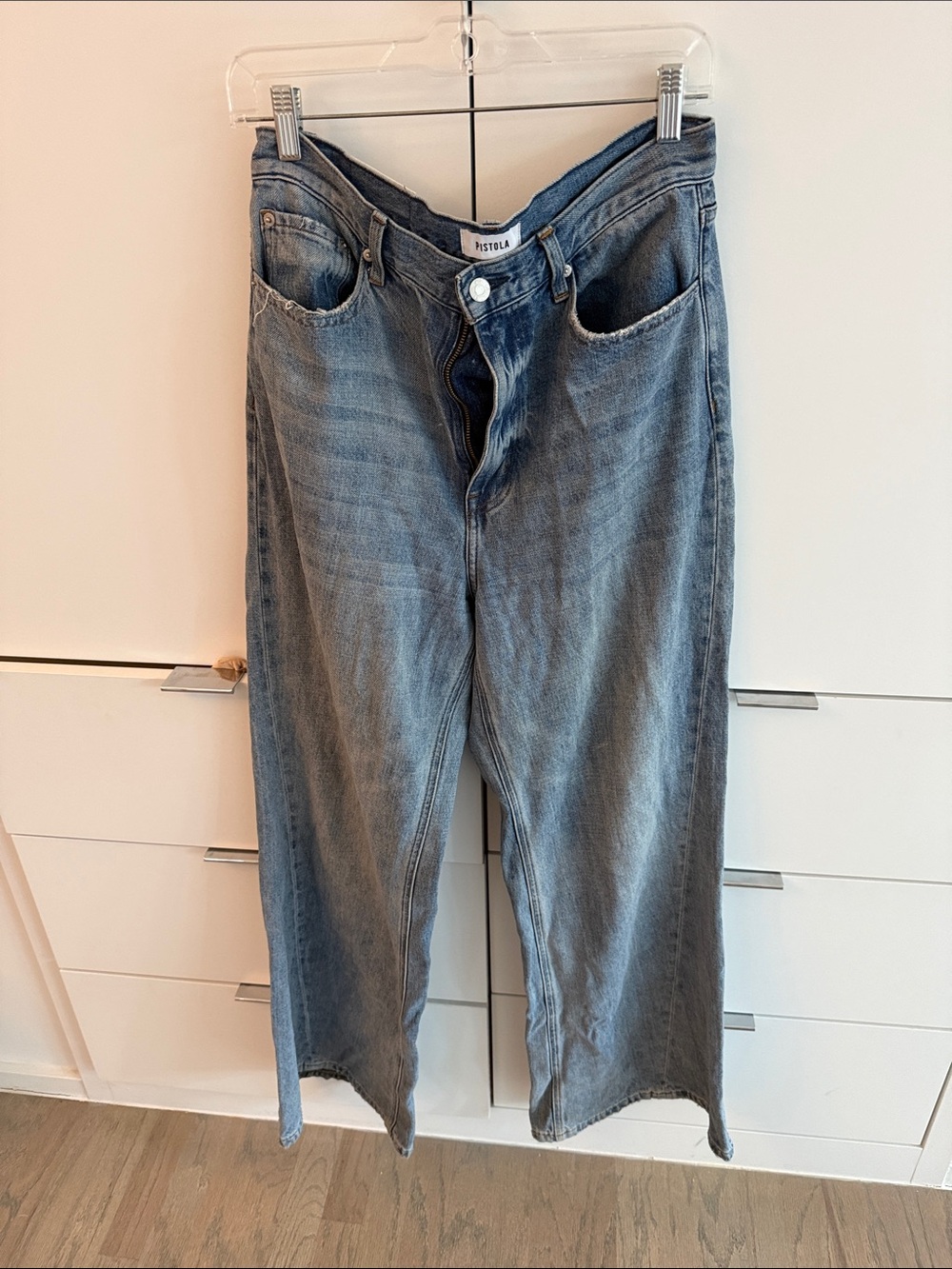 pistola faded blue relaxed straight-leg men’s jeans